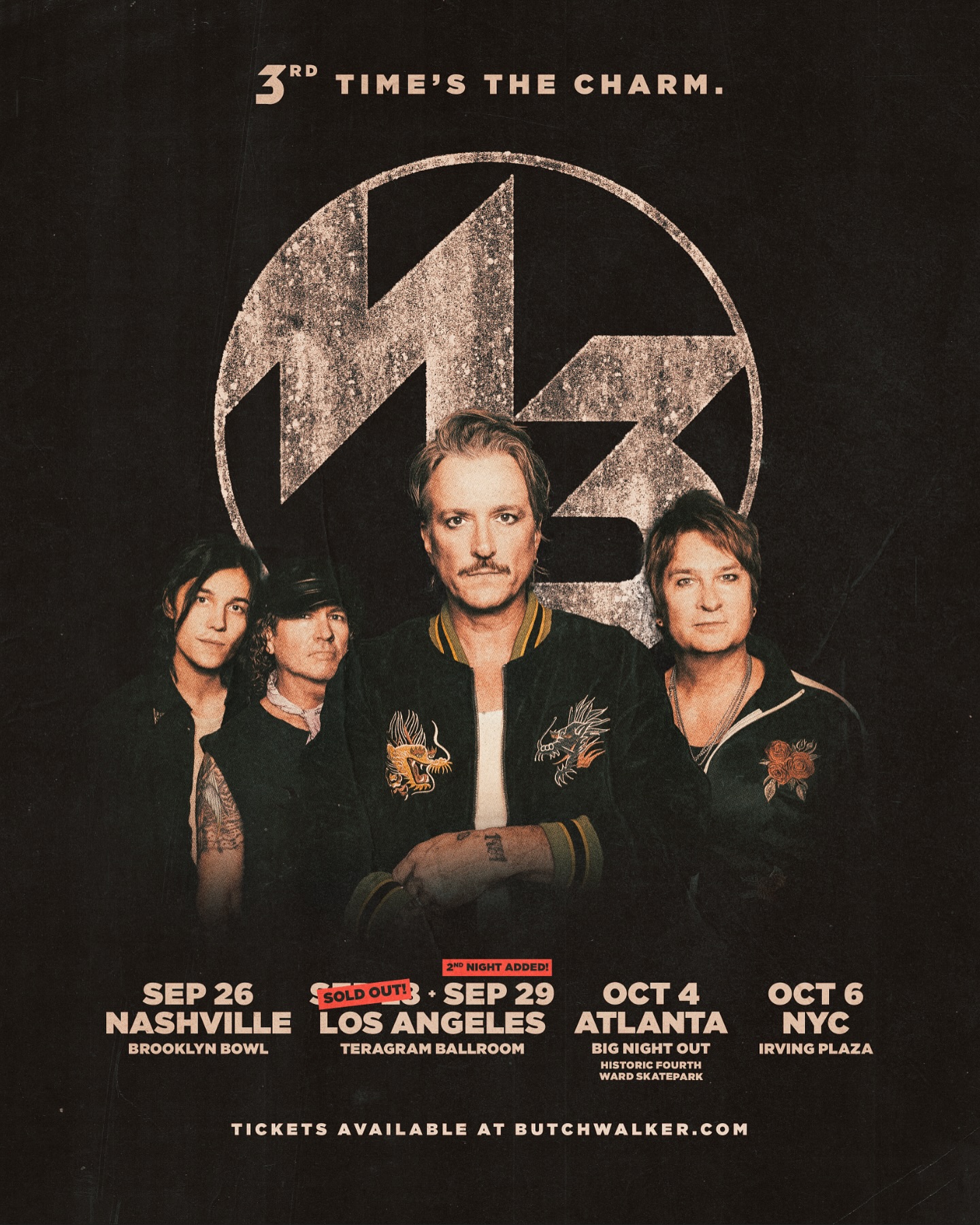 Marvelous 3 3rd Times The Charm Tour Poster